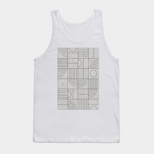 My Favorite Geometric Patterns No.21 - Grey Tank Top